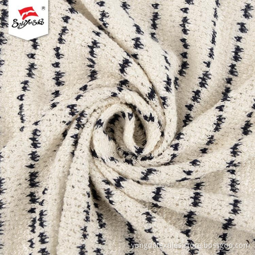 Fancy Stripe Spandex Knit Hacci Fabric